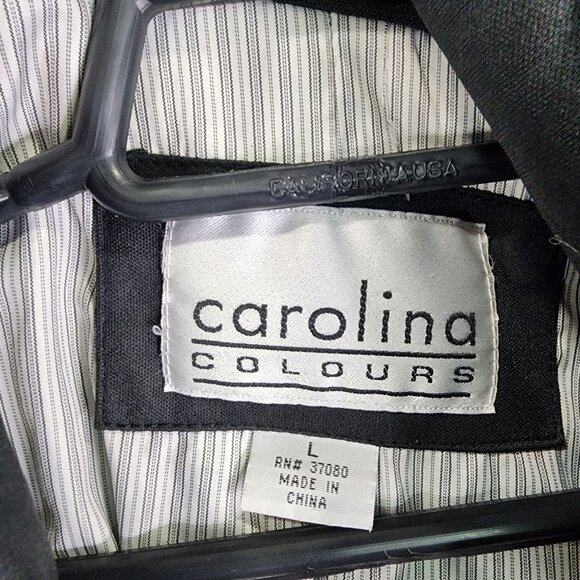 Womens Carolina Black Caolina Colours Hooded Jacket Full Zip Long Sleeve Lined L - Picture 6 of 12